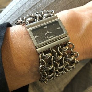 Roberto Cavalli vintage stainless bracelet watch with box